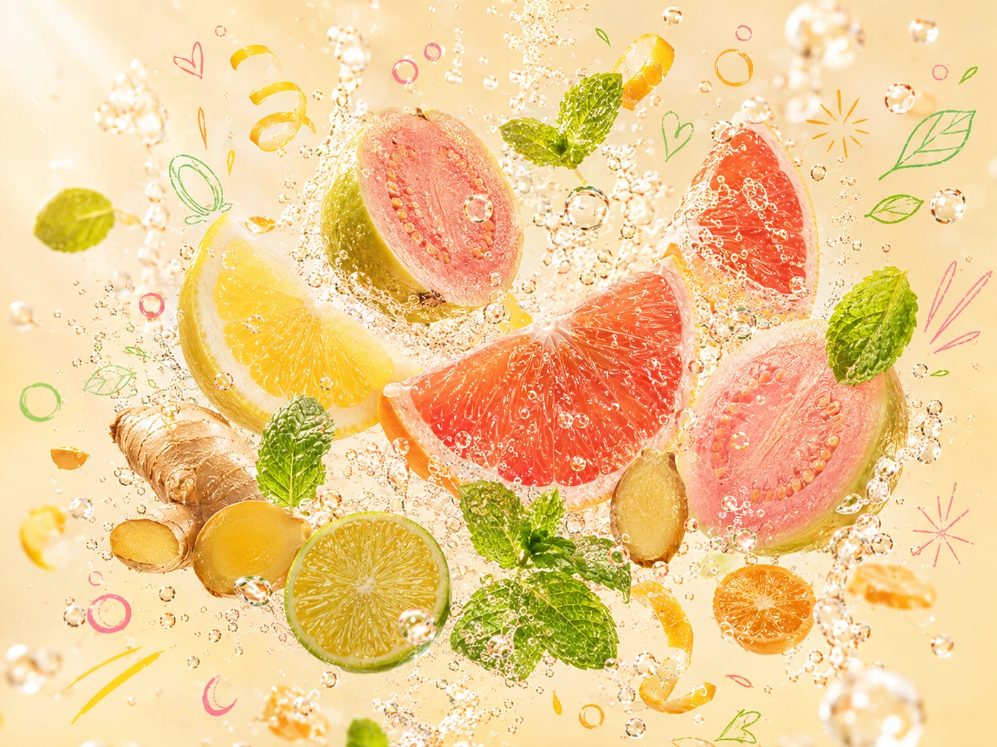 POPSUP CMEP fruit-aroma and bubbles visual.